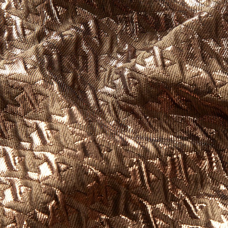 Cloqué Kimalteleva kukonaskel – keskiruskea,  image number 2