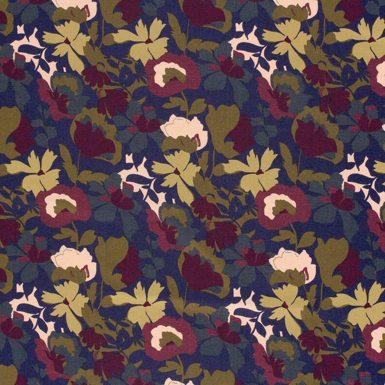 Romanitjersey Kukkapelto &ndash; laivastonsininen/merlot,  image number 1