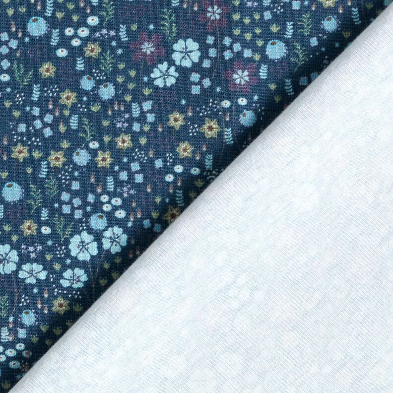 Puuvillajersey Mets&auml;kukkaniitty Digitaalipainatus &ndash; y&ouml;nsininen,  image number 4