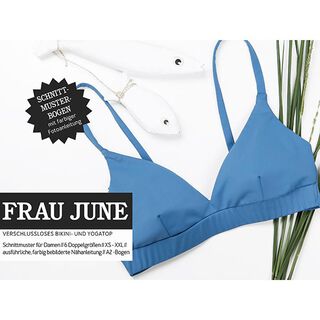 FRAU JUNE – bikini- tai joogatoppi, ei kiinnitystä, Studio Schnittreif  | XS -  XXL, 