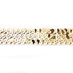 Joustava paljettinauha [30 mm] – kultainen metallic, 