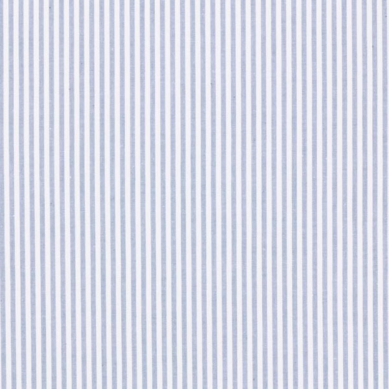 Puuvillapopliini Raidat, lankavärjätty – farkunsininen/valkoinen,  image number 1