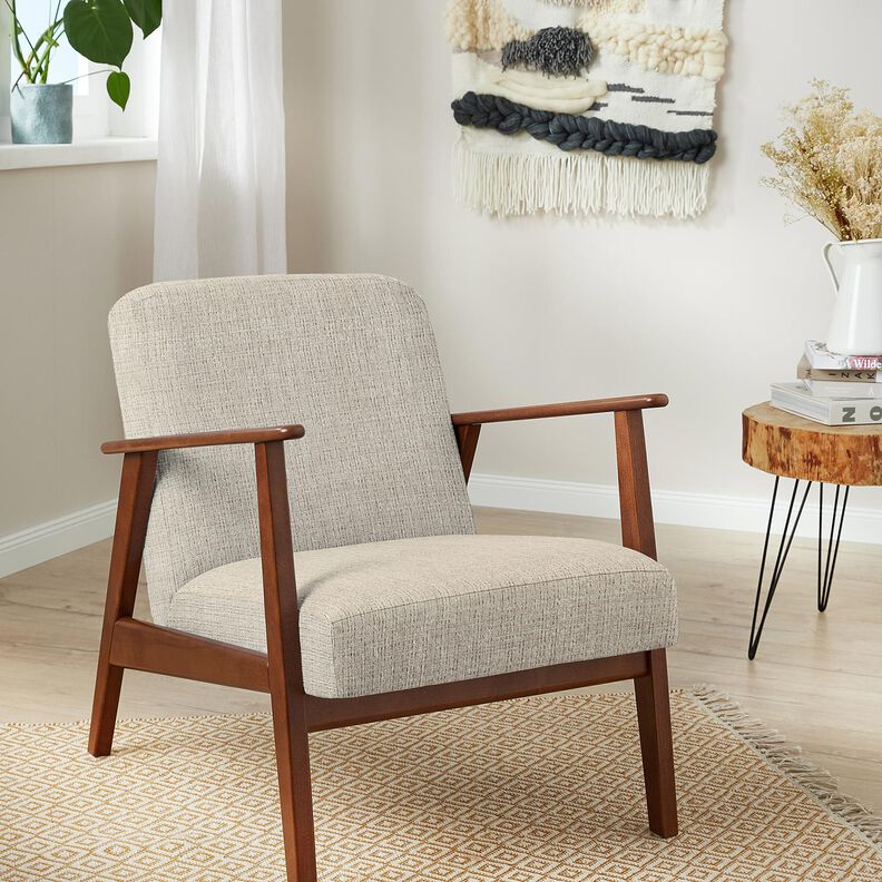 Verhoilukangas Chenille Yksivärinen – vaalea ruskeanharmaa,  image number 4