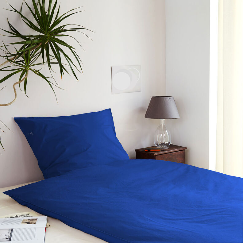 Puuvillakangas Kretonki Yksiv&auml;rinen &ndash; kuninkaansininen,  image number 6