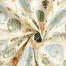 GOTS Puuvillakangas kretonki sievät savannin eläimet – valkoinen,  thumbnail number 3