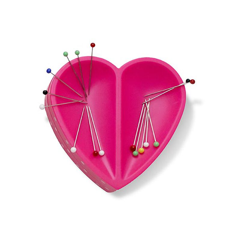 Magneettineulatyyny Sydän [ Mitat:  80  x 80  x 26 mm  ] | Prym Love – pink,  image number 1