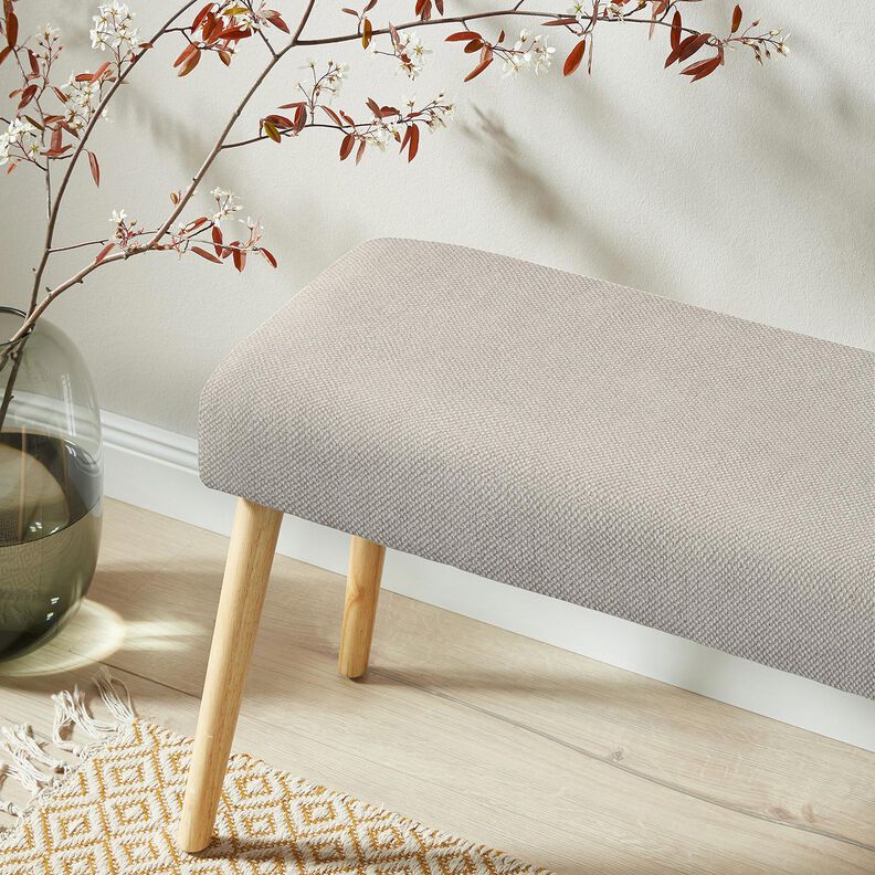 Verhoilukangas Meleerattu pehmeä – vaaleanharmaa,  image number 6