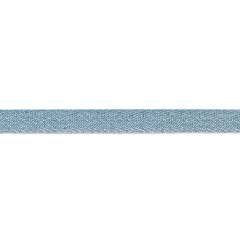 Kudottu nauha Metallic [9 mm] – briljantin sininen/hopea metallic,  image number 2