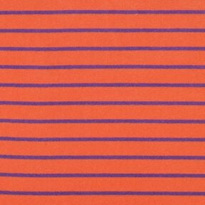 Froteejersey Raidat | Poppy Fabrics – oranssi/punalila, 