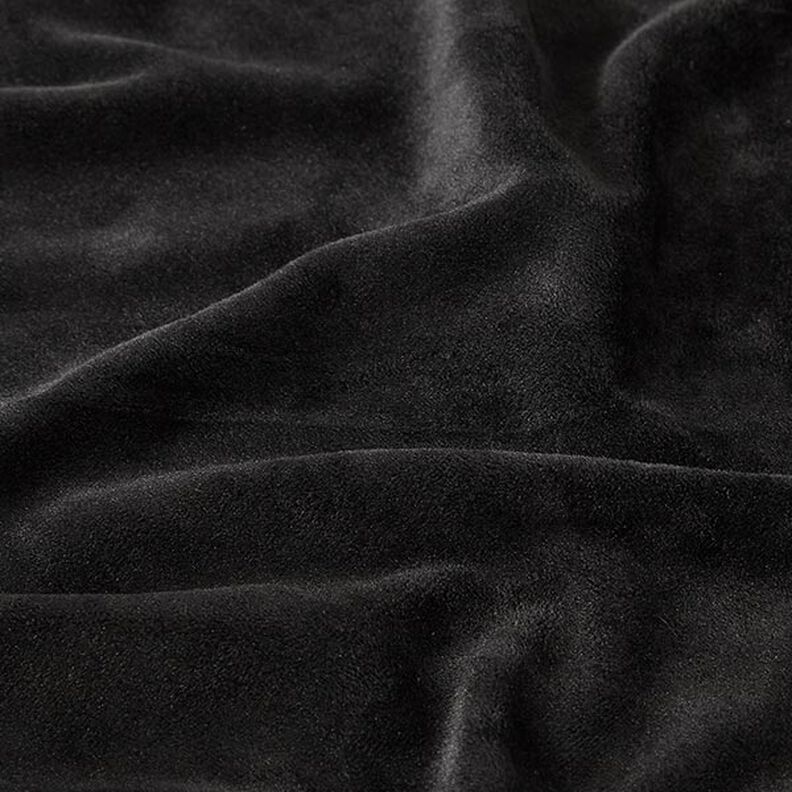 Stretchsametti Nicki-kangas – musta,  image number 2