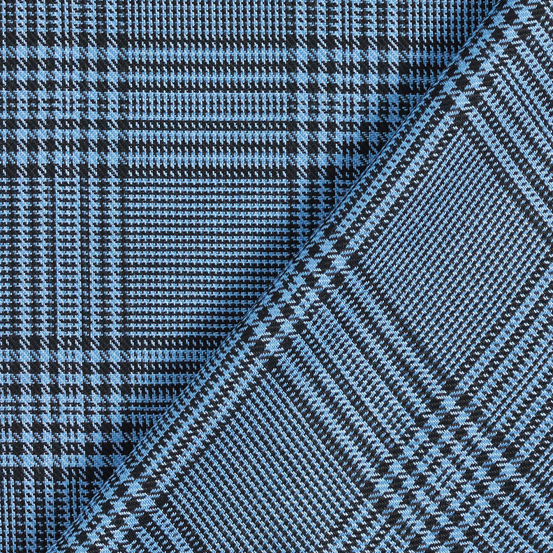Viskoosikangas Glencheck – sininen,  image number 5