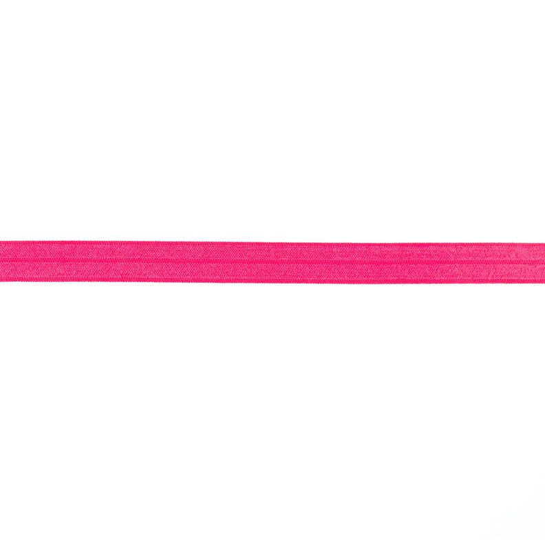 Joustava kanttausnauha  kiiltävä [15 mm] – voimakas vaaleanpunainen,  image number 1