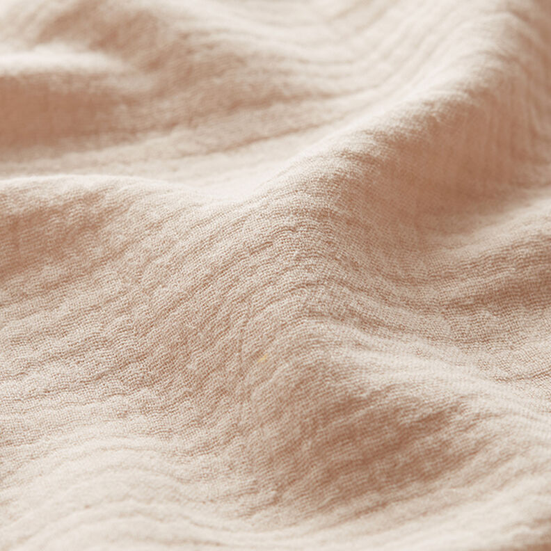 Musliini-/kaksikerroksinen kangas – vaalea beige,  image number 3
