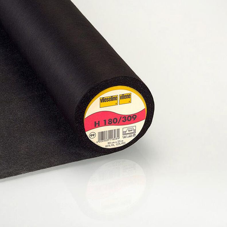 H 180 Silitettävä kangasvahvike | Vlieseline – musta,  image number 1