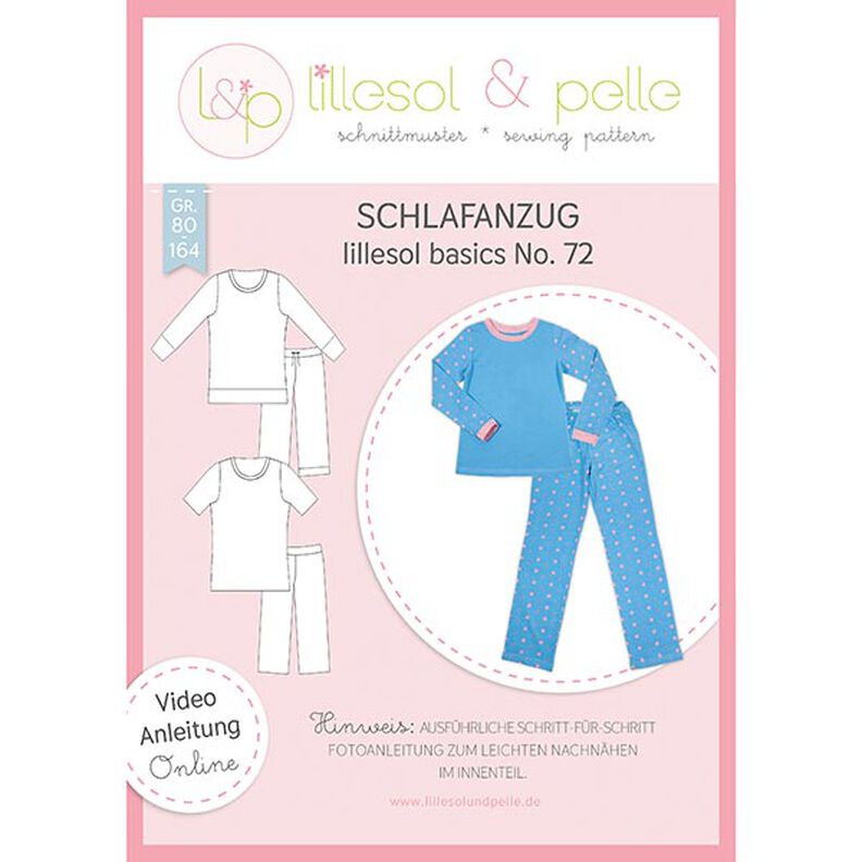 Pyjamahaalarit, Lillesol & Pelle No. 72 | 80-164,  image number 1