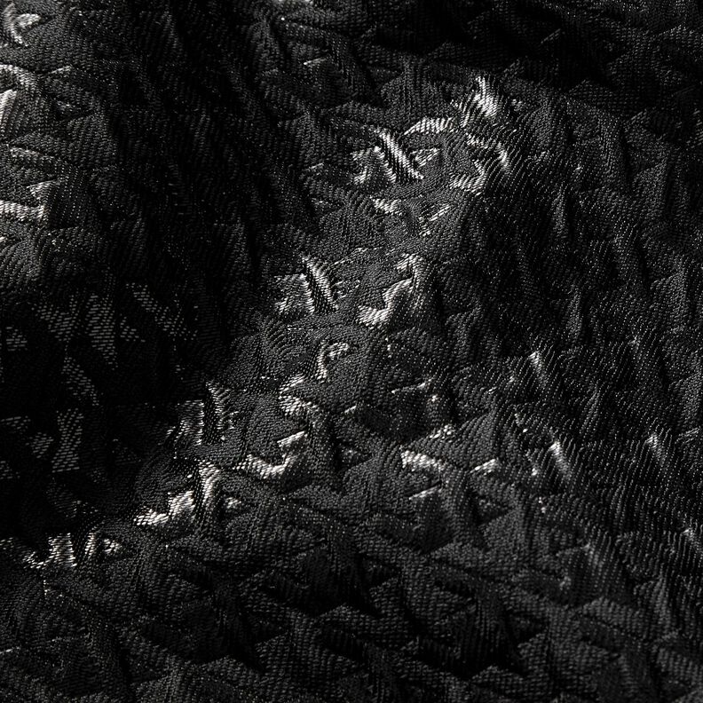 Cloqué Kimalteleva kukonaskel – musta,  image number 2