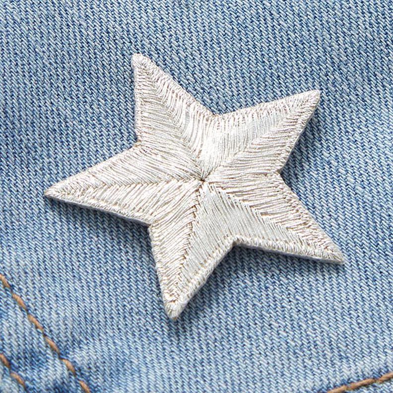 Kangasmerkki Tähti – hopea metallic,  image number 2