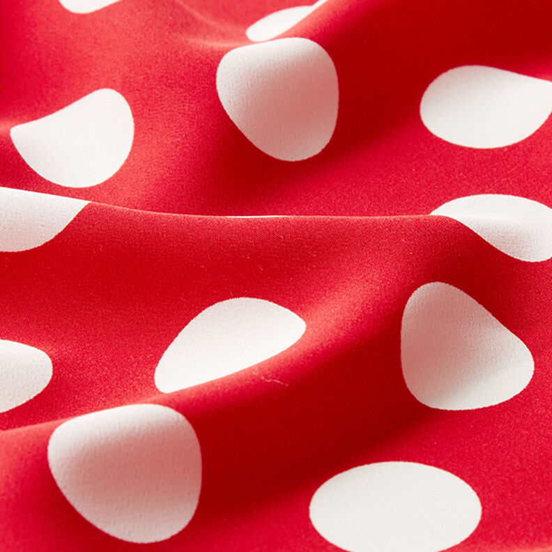 Kreppikangas Polka Dots [2,5 cm] – punainen,  image number 2