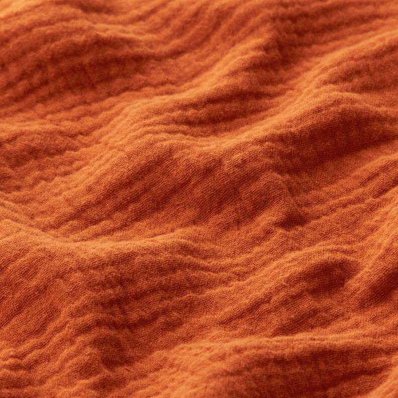 GOTS Musliini-/kaksikerroksinen kangas | Tula – terrakotta,  image number 4
