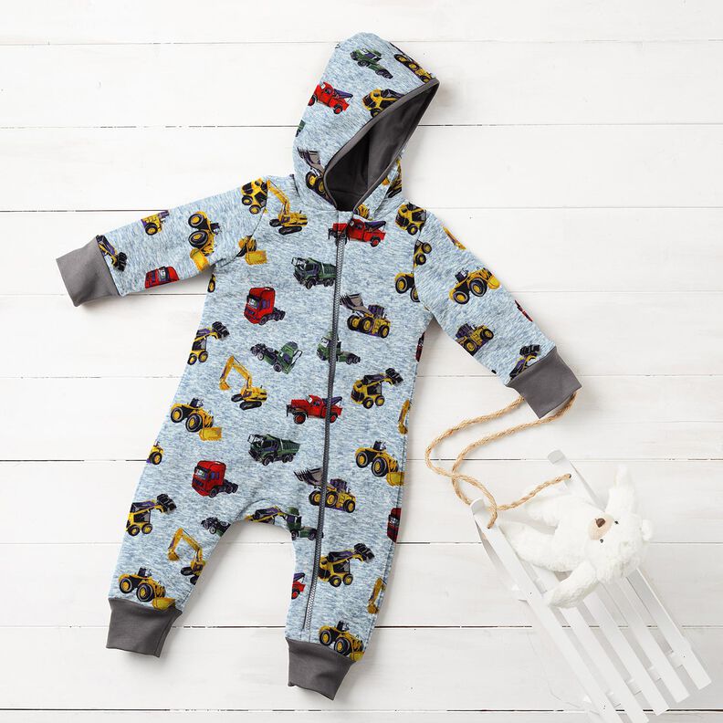 Alpenfleece Kuorma-autot ja kaivinkoneet – farkunsininen/harmaa,  image number 6