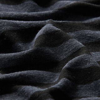 Jersey Viskoosi-silkkisekoite Raidat – tummanharmaa/musta, 