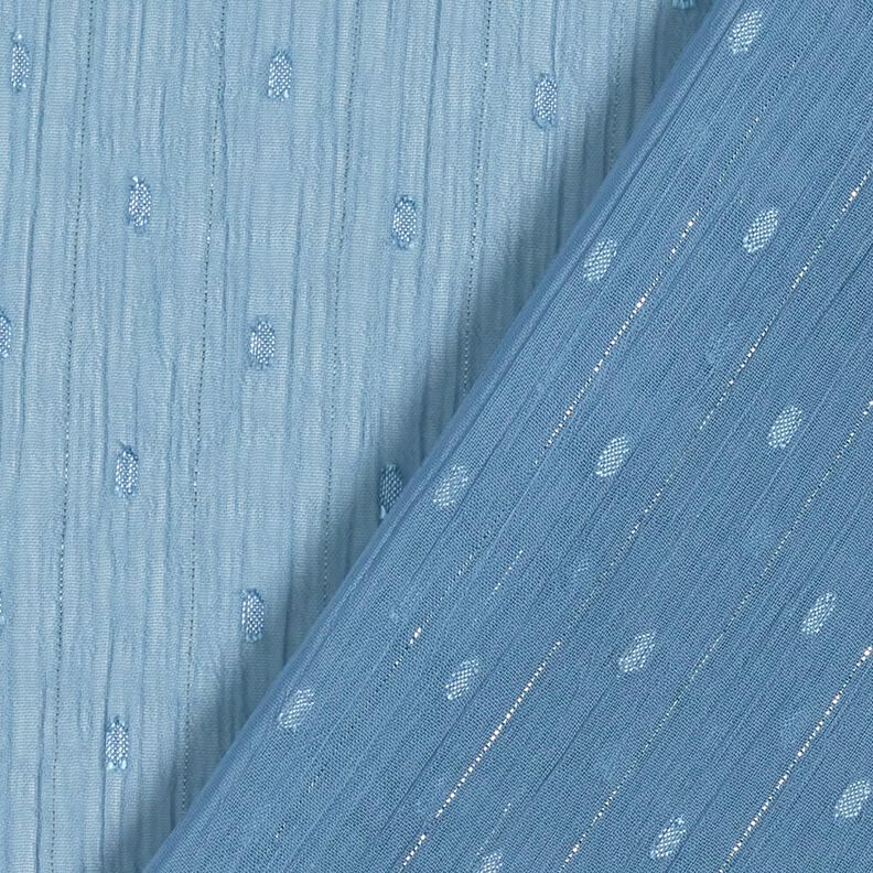 Sifonki Dobby Metallic Liituraidat – briljantin sininen/hopea metallic,  image number 4