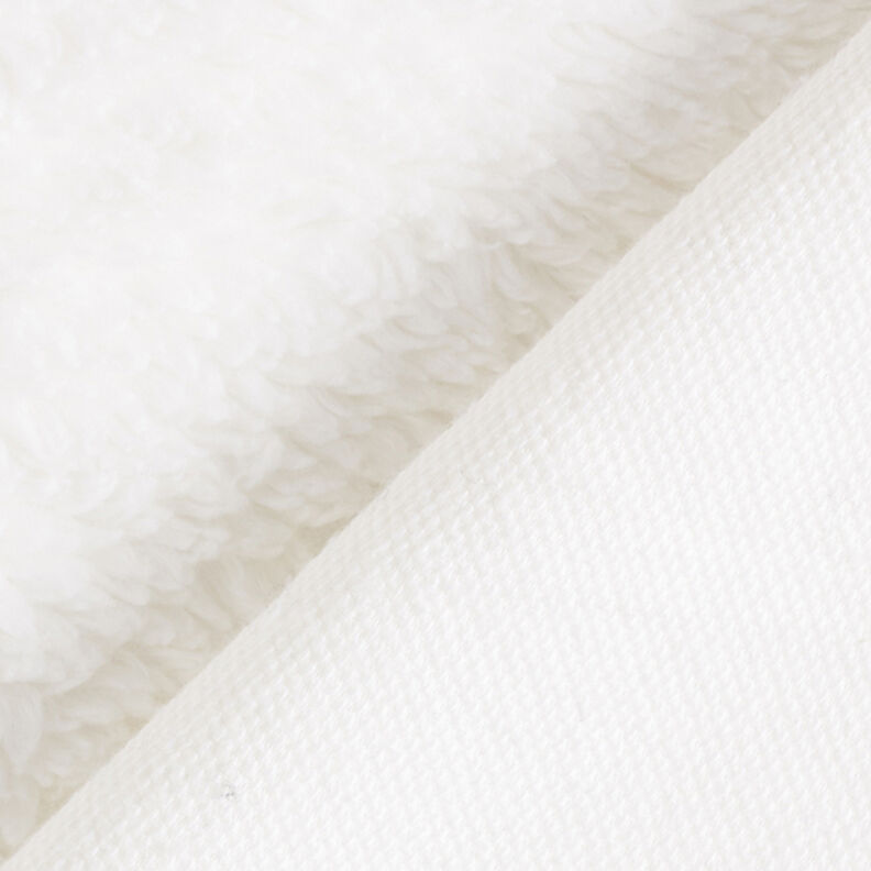 Puuvillainen sherpa Yksivärinen – villanvalkoinen,  image number 4