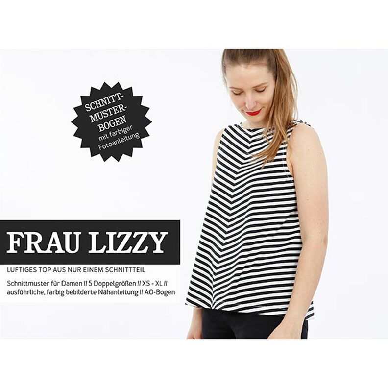 FRAU LIZZY – ilmava naisten toppi, Studio Schnittreif  | XS -  XL,  image number 1