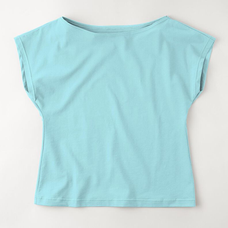 Puuvillajersey Medium Yksiv&auml;rinen &ndash; j&auml;&auml;nsininen,  image number 12