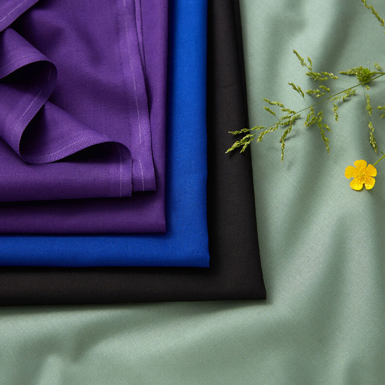 Puuvillakangas Kretonki Yksiv&auml;rinen &ndash; kuninkaansininen,  image number 4