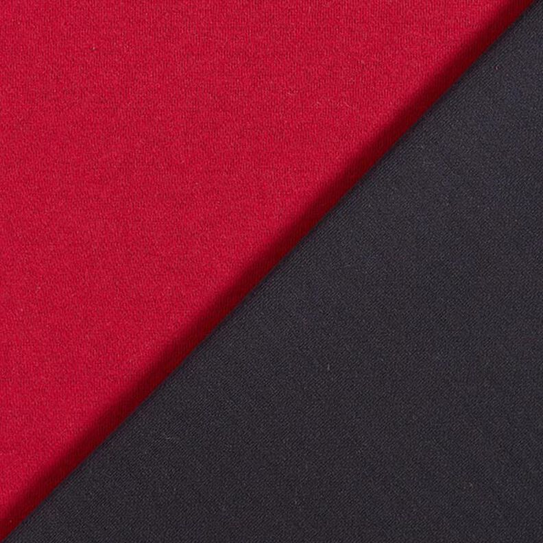 Doubleface-jersey Yksinkertainen – karmiininpunainen/yönsininen,  image number 1