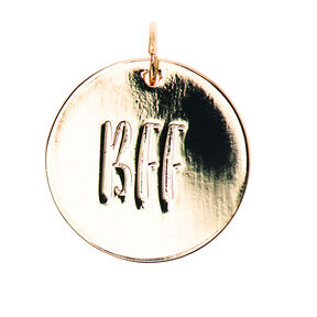 Riipus BFF [Ø17 mm] | Rico Design – kulta metallinen, 