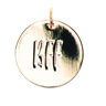 Riipus BFF [Ø17 mm] | Rico Design – kulta metallinen,  thumbnail number 1