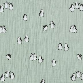Musliini-/kaksikerroksinen kangas iloiset pingviinit – kaisla, 