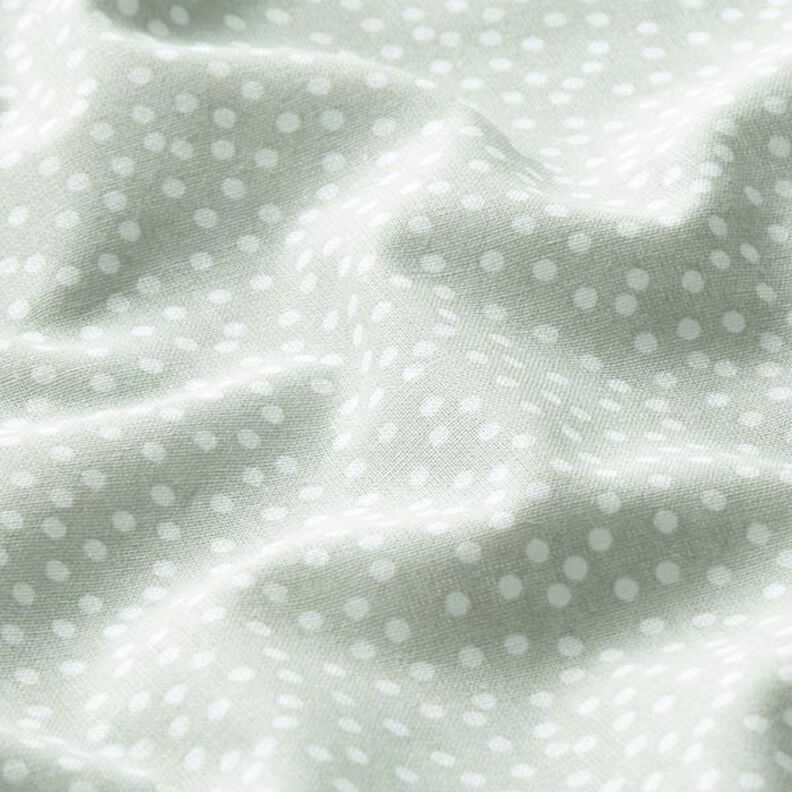 Puuvillakangas Kretonki Epäsäännölliset pilkut – pastellinvihreä,  image number 2