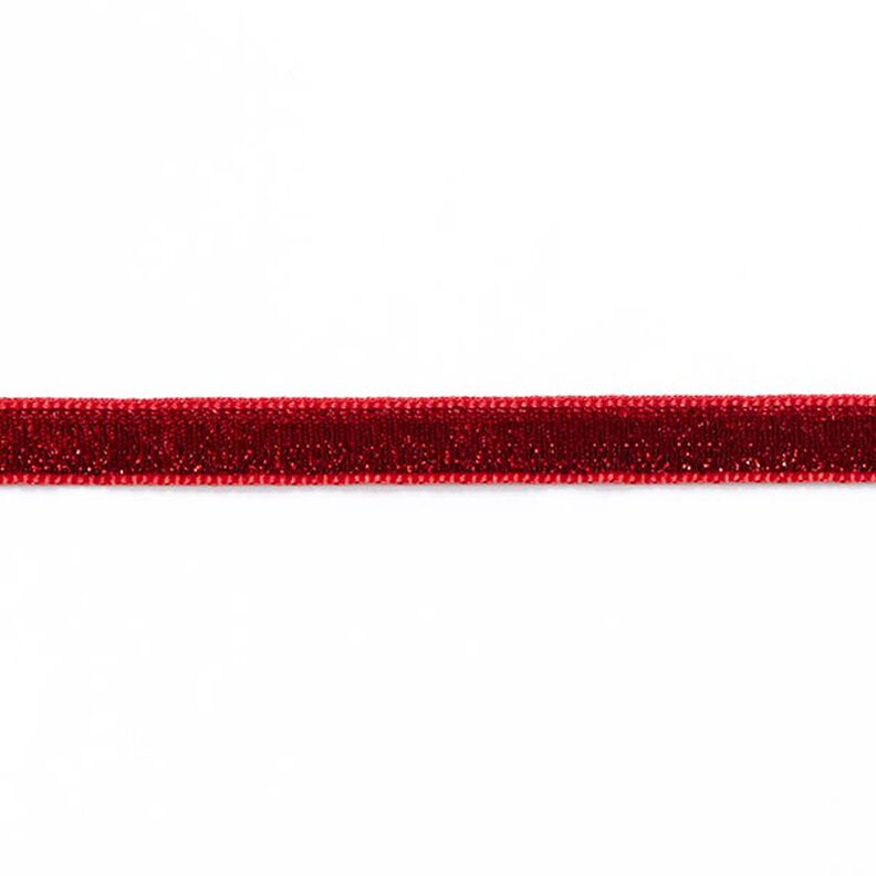 Samettinauha yksivärinen Metallic [10 mm] – karmiininpunainen,  image number 2