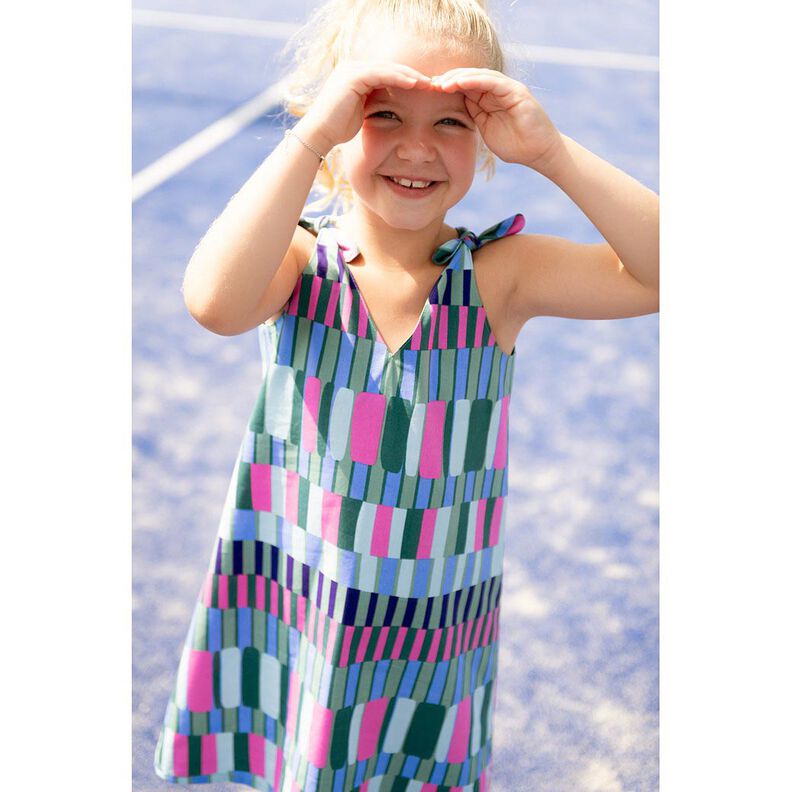 Puuvilla-viskoosi-sekoite Villit raidat | Poppy Fabrics &ndash; kaisla/pink,  image number 6