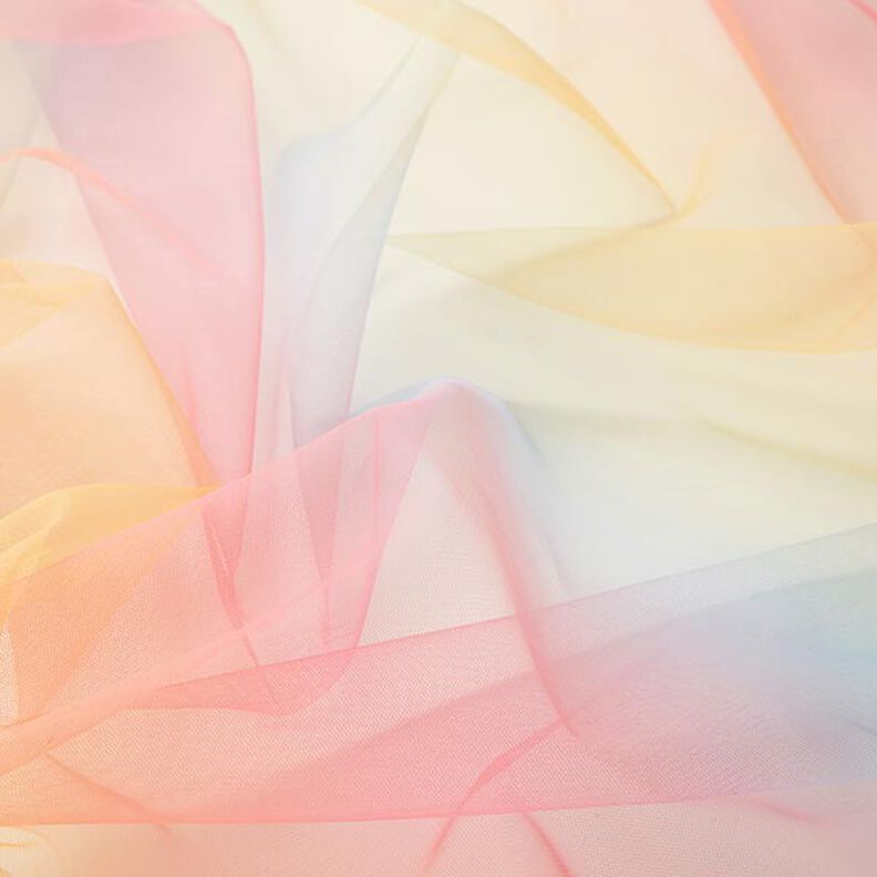 Softmesh Sateenkaarikuvio – roosa/keltainen,  image number 3