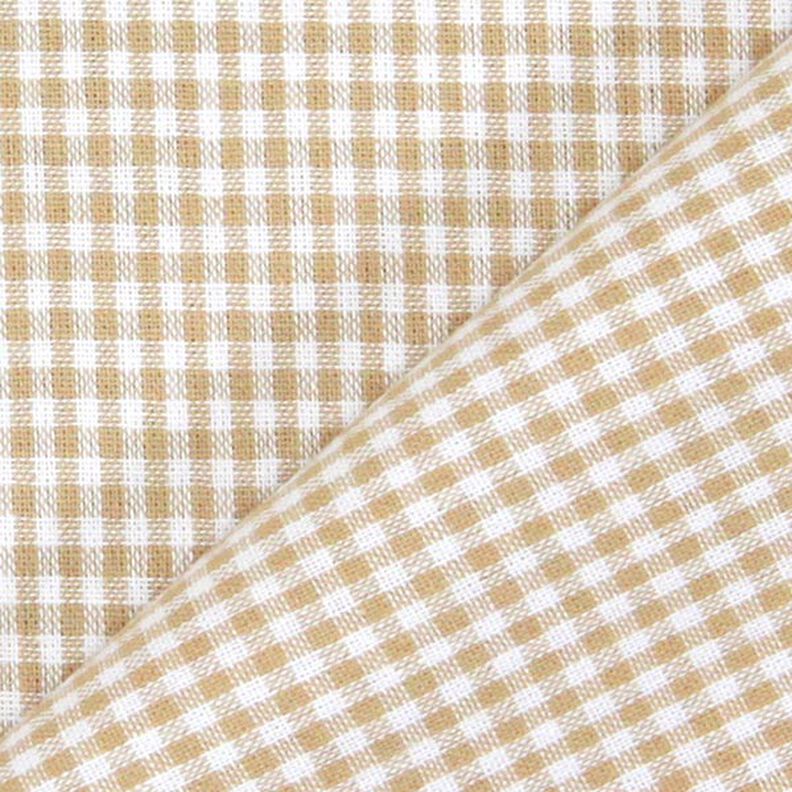 Puuvillakangas Vichy - 0,2 cm – vaaleanruskea,  image number 3
