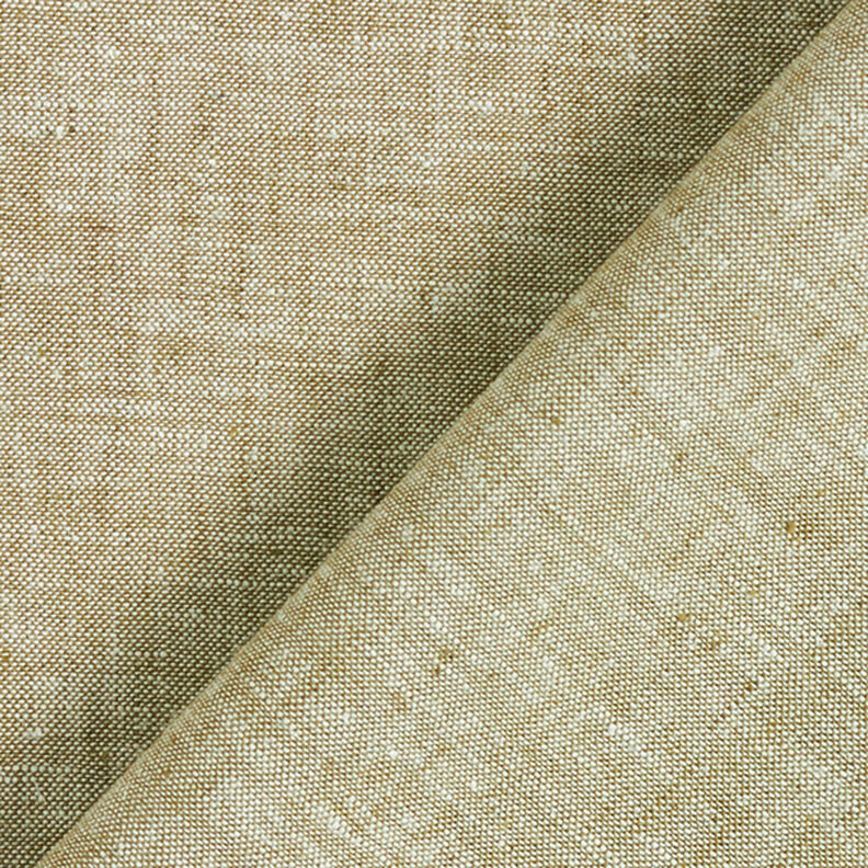 Puuvilla-pellava Meleerattu – vaalea khaki,  image number 3