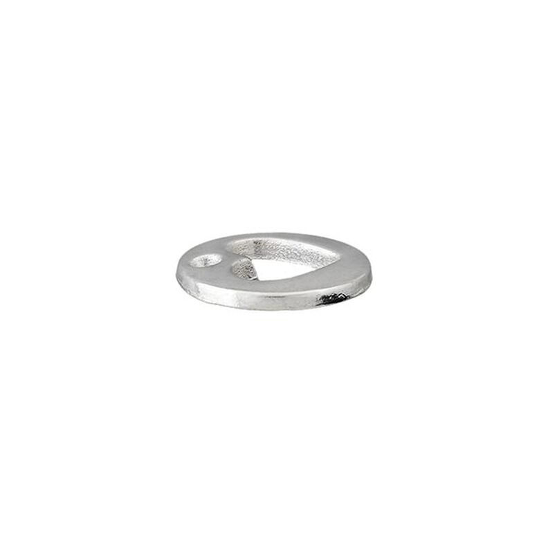 Koristeosa Sydän [ Ø 12 mm ] – hopea metallinen,  image number 2