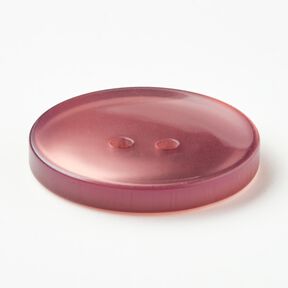 2-reikäinen kiiltävä nappi [Ø 25 mm] – tumma vanharoosa, 