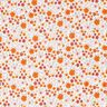 Musliini-/kaksikerroksinen kangas Kukkaketo – norsunluu/persikanoranssi,  thumbnail number 1