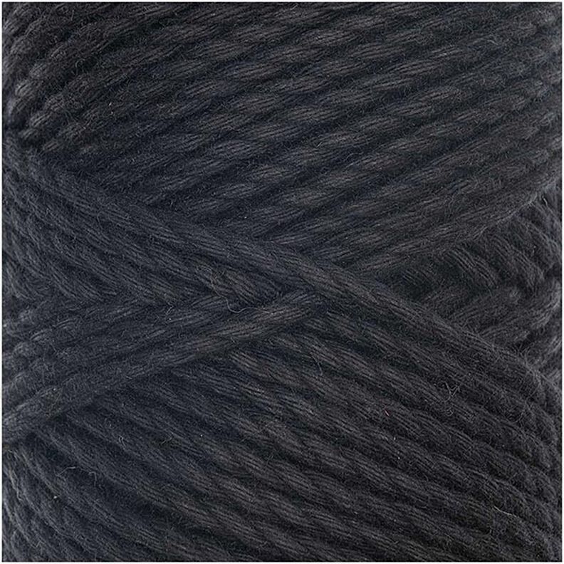 Creative Cotton Cord Skinny -makrameelanka [3mm] | Rico Design – musta,  image number 2