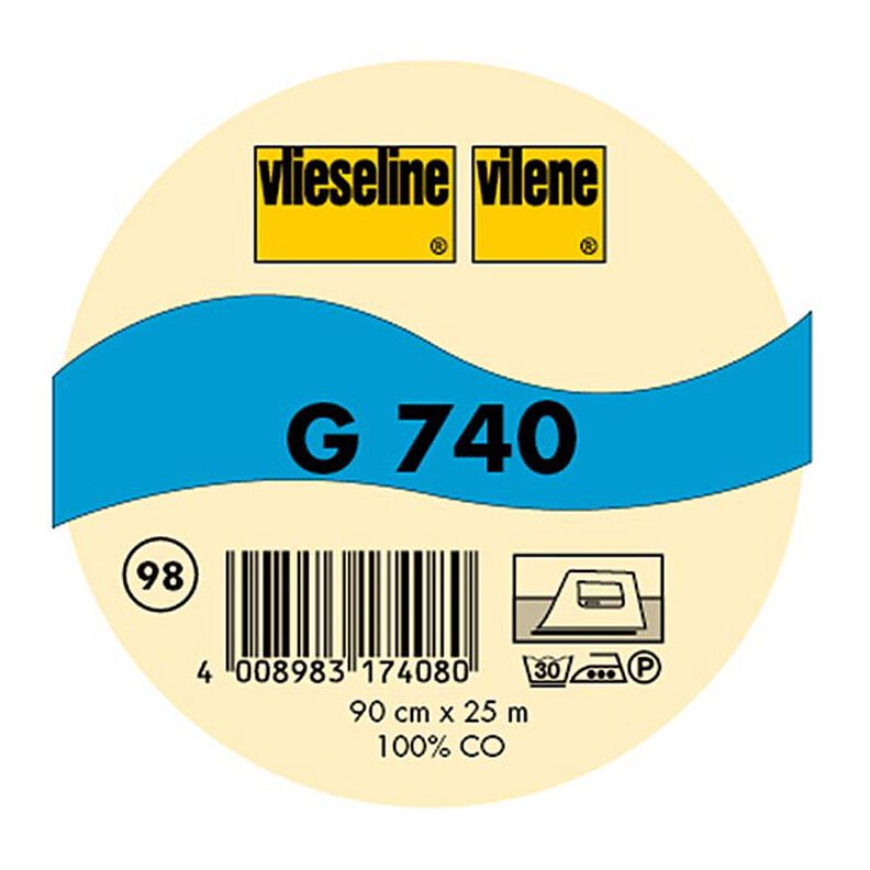 G 740 Kangasvahvike | Vlieseline – musta,  image number 2