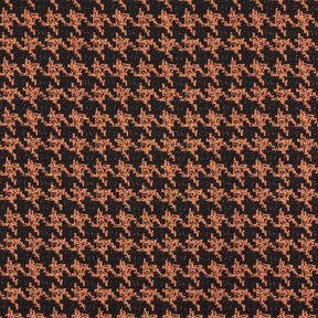 Viskoosijersey – persikanoranssi/musta, 