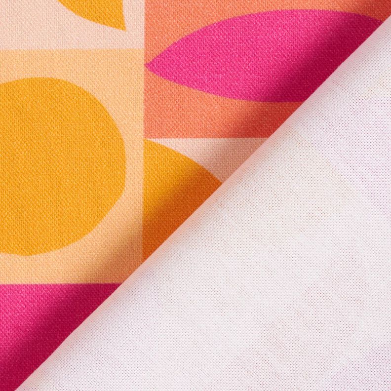 Sisustuskangas Puolipanama Värikkäät muunnelmat – vaaleankeltainen/pastellivioletti,  image number 4