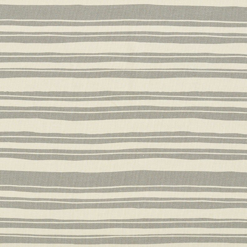 French Terry Epäsäännölliset raidat – villanvalkoinen/vaaleanharmaa,  image number 1