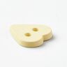 Sydämenmuotoinen nappi [Ø 15 mm] – vaniljankeltainen,  thumbnail number 2