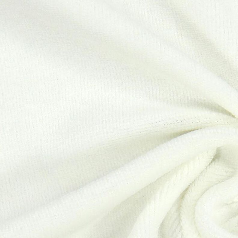 Nicki-kangas yksivärinen – villanvalkoinen,  image number 2
